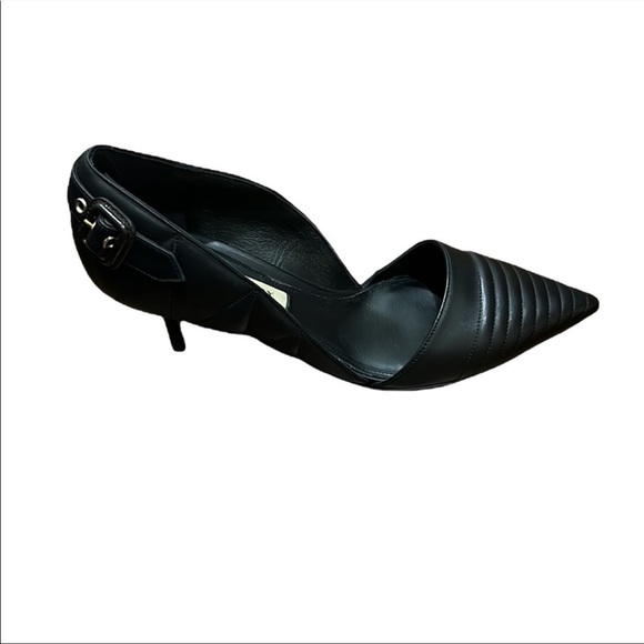 Burberry Amalia Black Leather Pumps Size 37.5 - Picture 3 of 9
